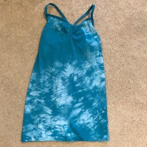 Green athleta cami with bra